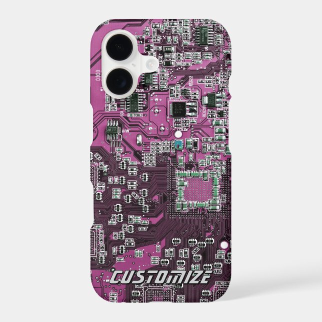 Custom Purple PCB Circuit Board for IT Pros 2 (Back)