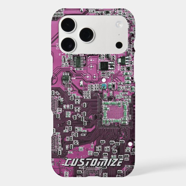 Custom Purple PCB Circuit Board for IT Pros 2 (Back)