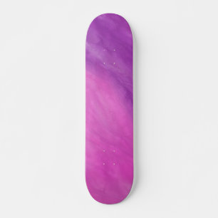 Custom Purple & Pink Watercolor Skateboard