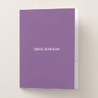 Custom Purple Pocket Folder