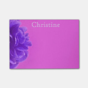 Custom Purple Raspberry Floral Post-it Notes