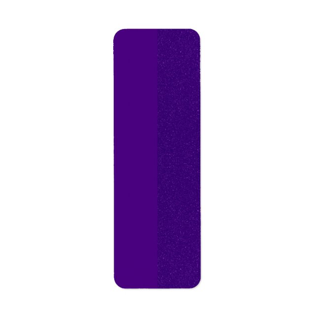Custom Purple Return Label – Split Texture (Front)