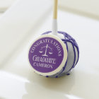 Custom Purple White Law School Graduation Party