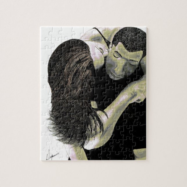 CUSTOM PUZZLE WITH GIFT BOX- BEST COUPLE (Vertical)