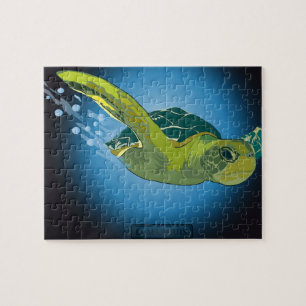 CUSTOM PUZZLE WITH GIFT BOX- SEA TURTLE