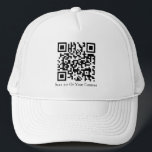 Custom QR – Add Your QR & Content Trucker Hat<br><div class="desc">Design your own qr hat! Upload your qr & add a small content – perfect for branding,  events,  etc.</div>