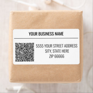 Custom QR Code Address Labels Example
