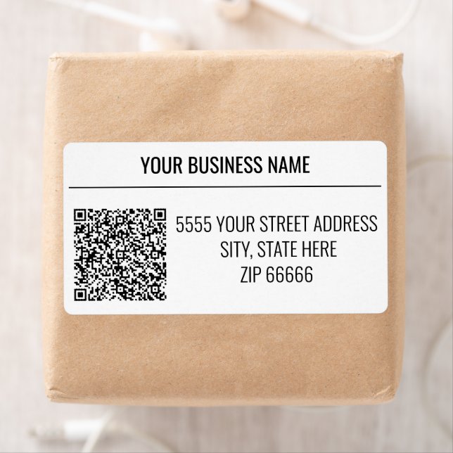 Custom QR Code Address Labels Example (Insitu)