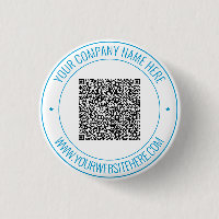 Custom QR Code and Custom Text Button Your Colours