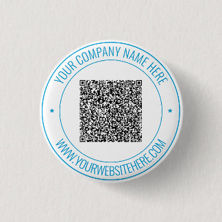 Custom QR Code and Custom Text Button Your Colours