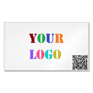 Custom QR Code and Logo Your Business Car Magnet