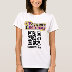 Custom QR code and or your business logo T-Shirt