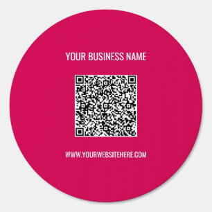 Custom QR Code and Text Business Outdoor Sign
