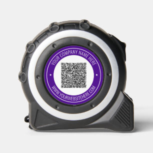 Custom QR Code and Text Your Business Tape Measure 1