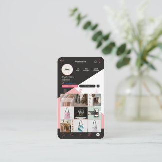 Custom QR Code Business Cards-Logo Qr Instagram Business Card