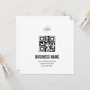Custom QR Code Business Logo Name Template
