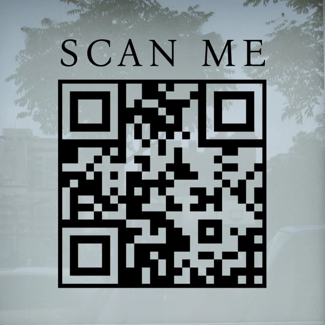 Custom QR Code Business Shop Storefront Boutique Window Cling (Creator Uploaded)