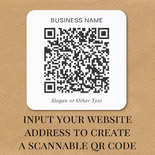 Custom QR Code Business Stickers