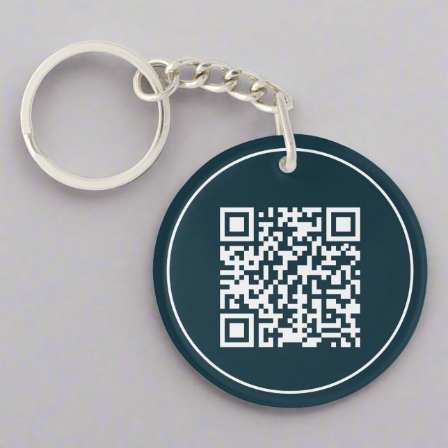 Custom QR Code Corporate Contactless Business  Key Ring (Creator Uploaded)