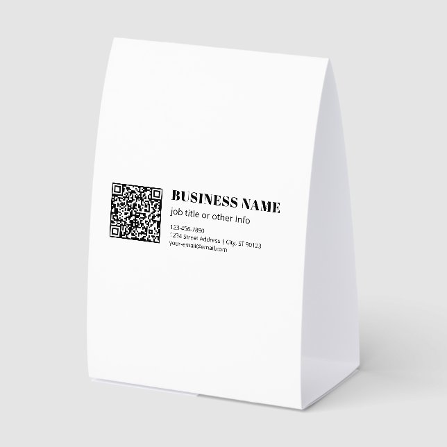 Custom QR code & Editable Retro-Modern Text (Front)