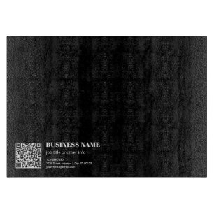 Custom QR code & Editable Retro-Modern Text Cutting Board