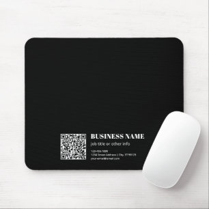 Custom QR code & Editable Retro-Modern Text Mouse Mat
