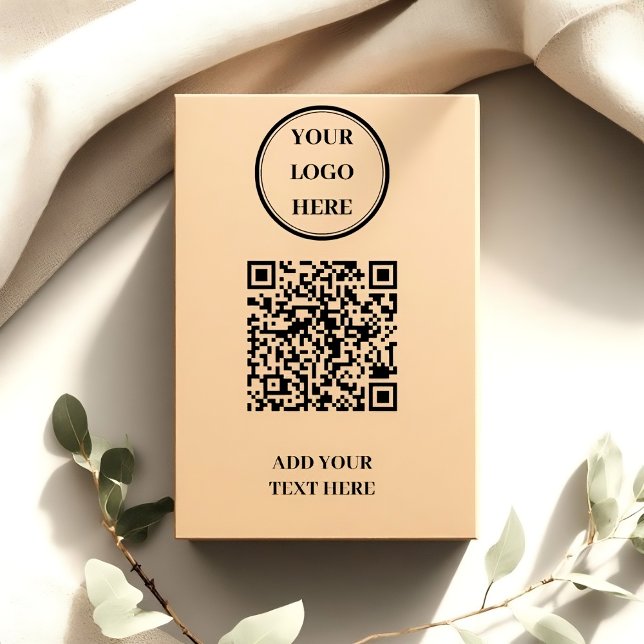 Custom QR Code & Logo Self-Inking Stamp (Creator Uploaded)