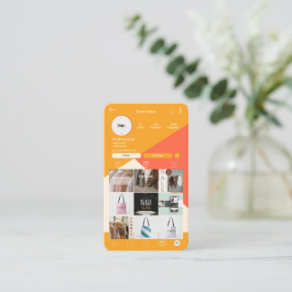 Custom QR Code Logo Social Media Business Cards