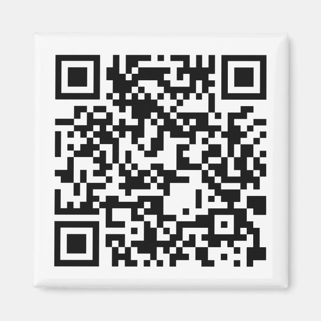 Custom Qr Code Magnet (Front)