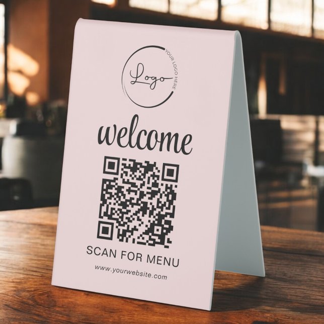 Custom QR Code Menu Text Modern Business (Creator Uploaded)