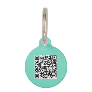 Custom QR Code Mint Dog ID Tag