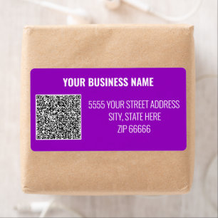 Custom QR Code Name Address Labels Template