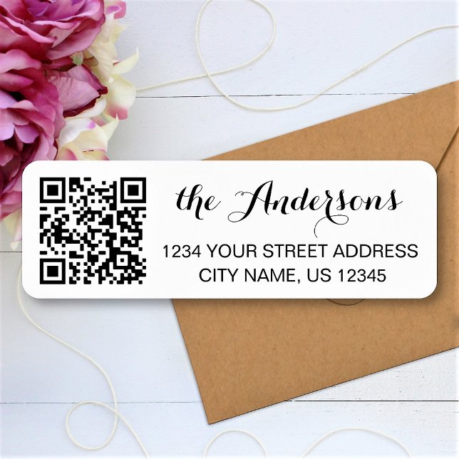 Custom QR Code Name Text Return Address (Creator Uploaded)
