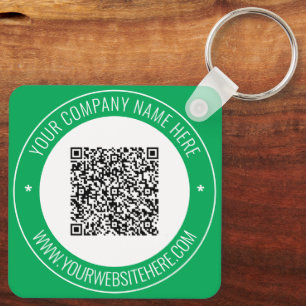 Custom QR Code Name Website Colours Keychain Gift