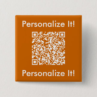 Custom QR Code Orange Button
