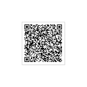 Custom QR Code Personalised Rubber Stamp