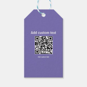 custom QR code personalised website Gift Tags