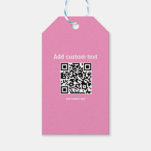 custom QR code personalised website pink Tags