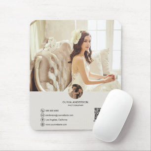 Custom QR Code Photo Business Mouse Mat