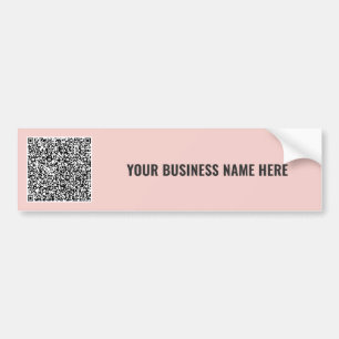 Custom QR Code Promotional Bumper Stickers Example