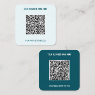 Custom QR Code Promotional Business Card Template