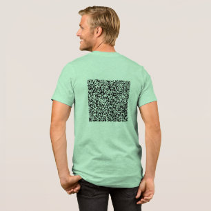 Custom QR Code Scan Design Your Own Funny Gift Tri-Blend Shirt