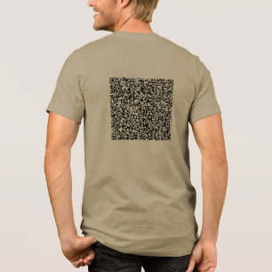 Custom QR Code Scan Design Your Own Personalised Tri-Blend Shirt