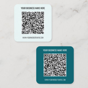 Custom QR Code Scan Info and Text Business Card