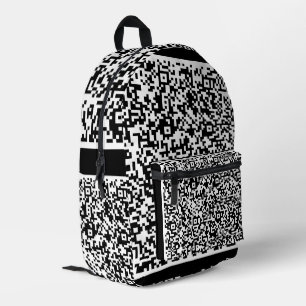 Custom QR Code Scan Info Backpack - Choose Colour