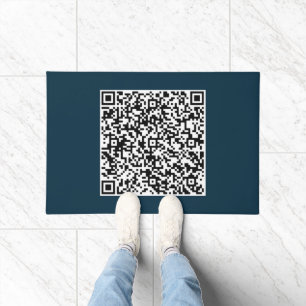 Custom QR Code Scan Info Doormat - Choose Colour