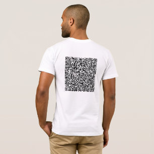 Custom QR Code Scan Info Funny Gift T-Shirt 