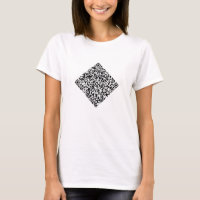 Custom QR Code Scan Info Personalised T-Shirt