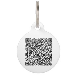 Custom QR Code Scan Info Pet ID Tag Your Colours