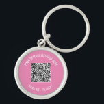 Custom QR Code Scan Info Text Keychain Your Colors<br><div class="desc">Choose Colors and Fonts - Design Your Own Keychains with Your Special QR Code Info and Custom Text Personalized Modern keychain Gift - Add Your QR Code - Image or Logo - photo / Text - Name or other info / message - Resize and Move or Remove / Add Elements...</div>